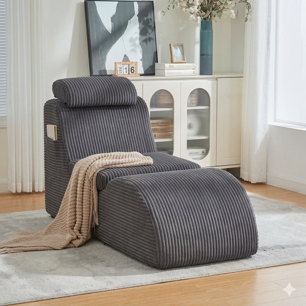 Cloud-Comfort Lounge-Sessel | Premium Cord Edition – Bild 9