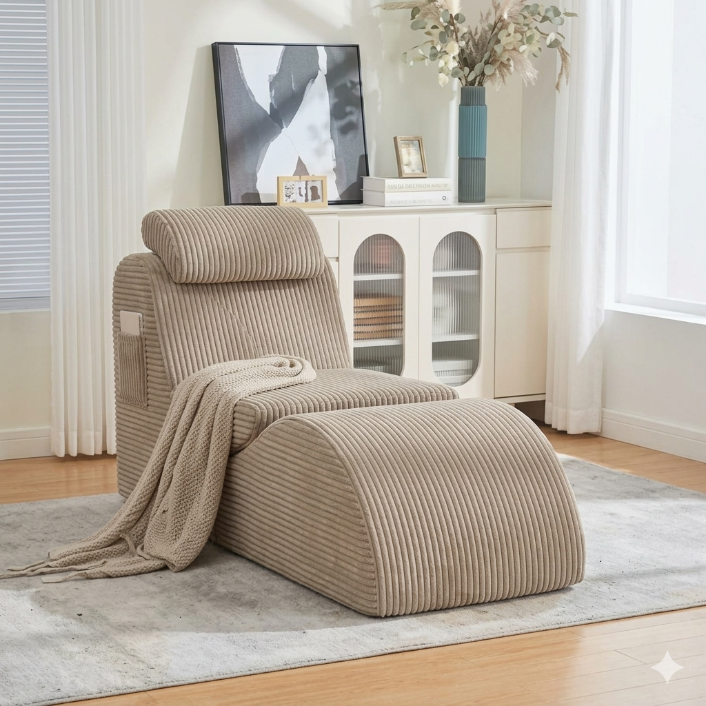 Cloud-Comfort Lounge-Sessel | Premium Cord Edition – Bild 11