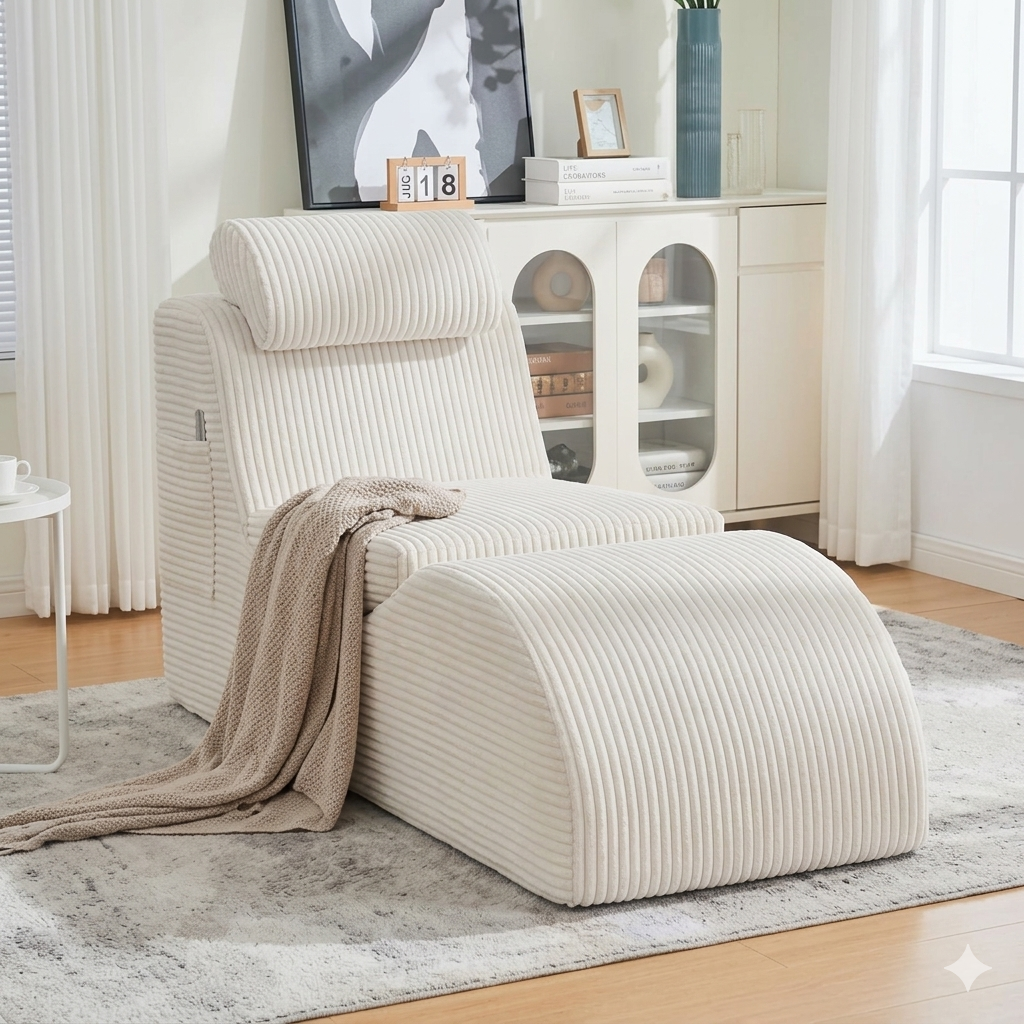 Cloud-Comfort Lounge-Sessel | Premium Cord Edition – Bild 7