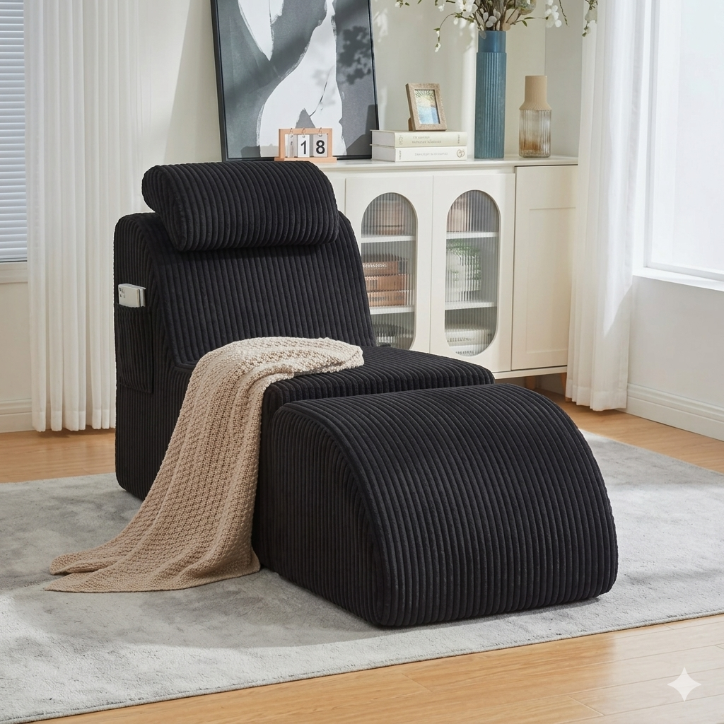 Cloud-Comfort Lounge-Sessel | Premium Cord Edition – Bild 8